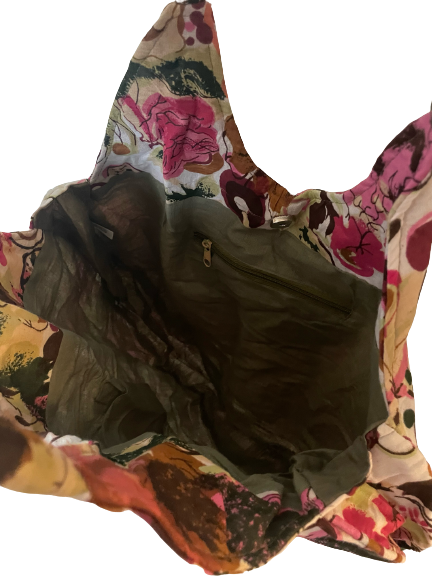 Colourful Floral Shoulder Beach Bag