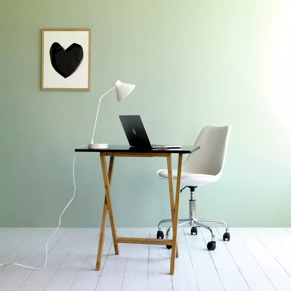 Drew Folding Bamboo 2 Seater Table - Black