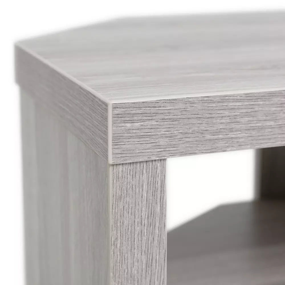 Venice 2 Drawer Large Corner TV Unit - Grey