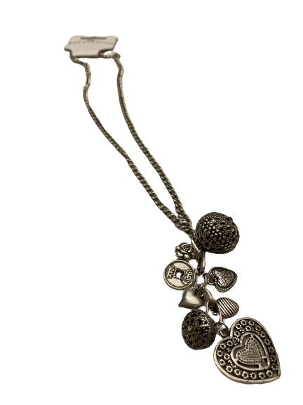 Silver Heart Charm Necklace