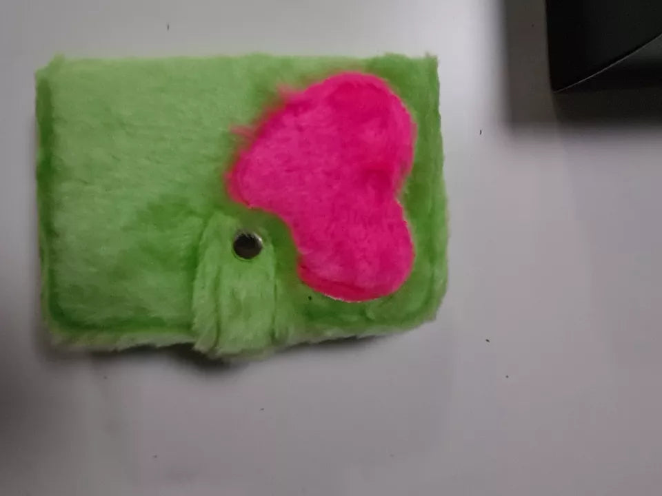 36 Green Fluffy Notebooks/Planners