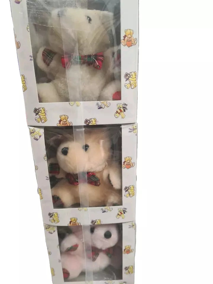 9 Small Bears in Gift Boxes