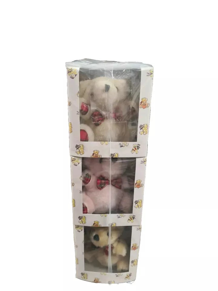 9 Small Bears in Gift Boxes