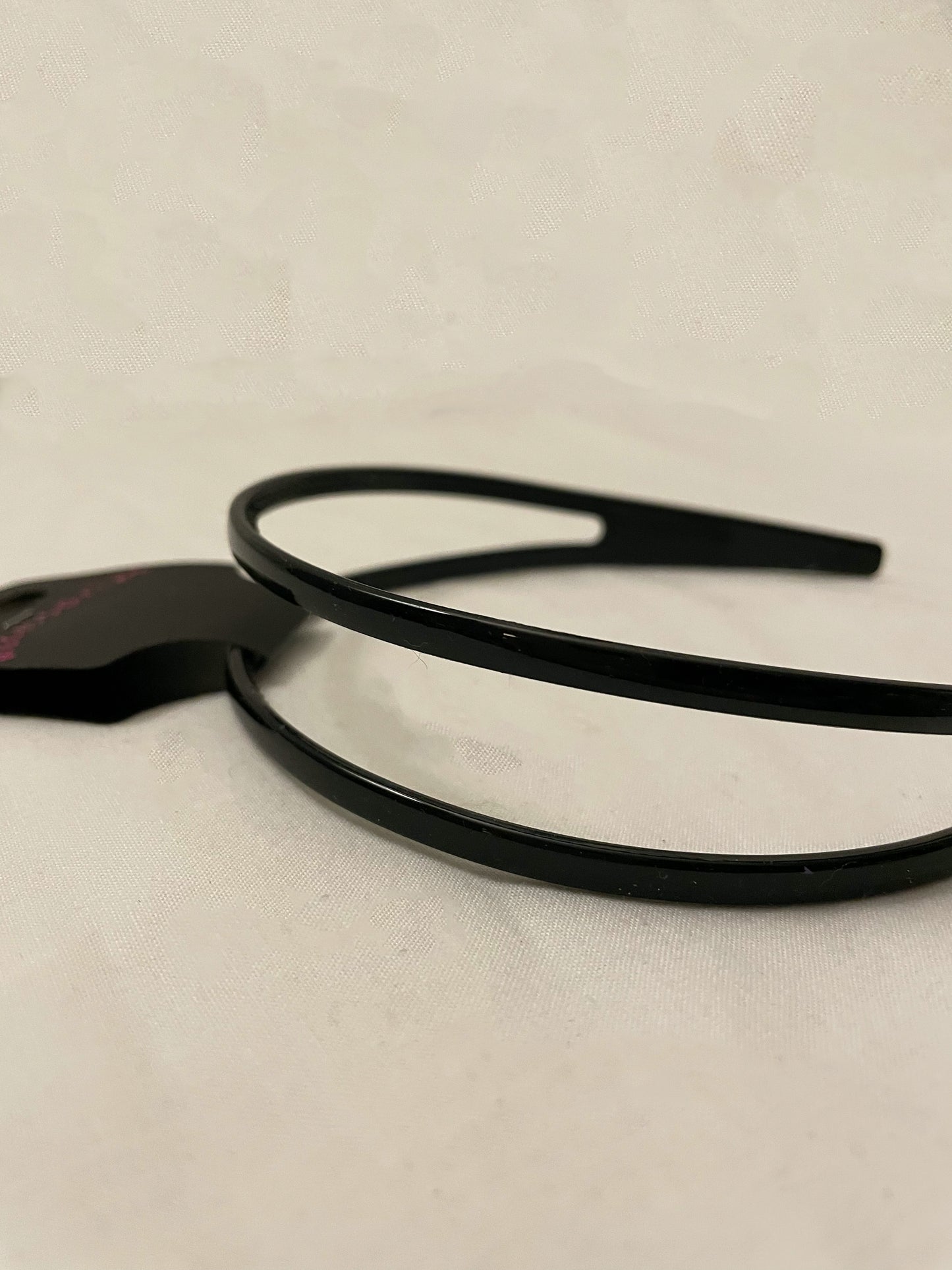 Black Simple Double Row Headband