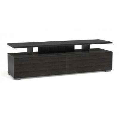 Floating Top TV Unit Black/Brown