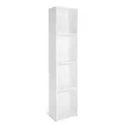 Malibu Narrow Bookcase - White