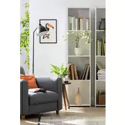 Malibu Narrow Bookcase - White