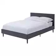 Skylar double bed frame - black