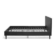 Skylar double bed frame - black