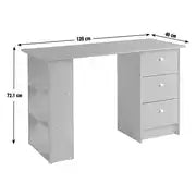 Malibu Desk - Grey, Light Grey, Oak