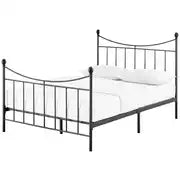 Clara Kingsize Metal Bed Frame - Black