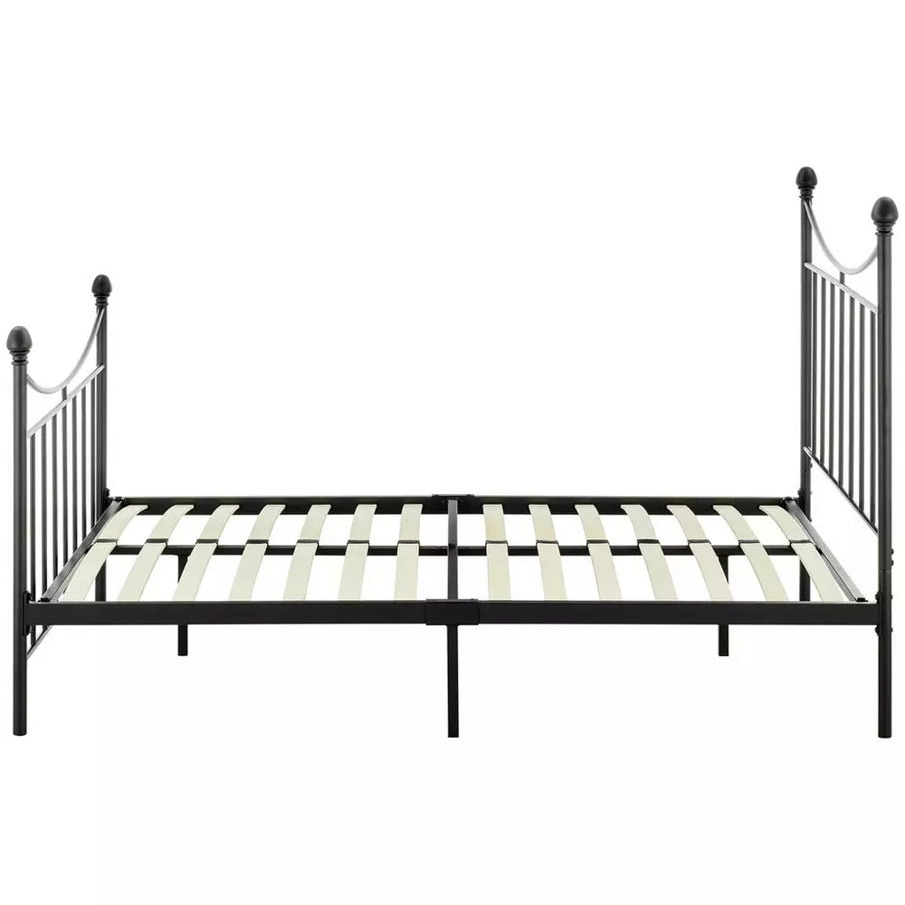 Clara Kingsize Metal Bed Frame - Black