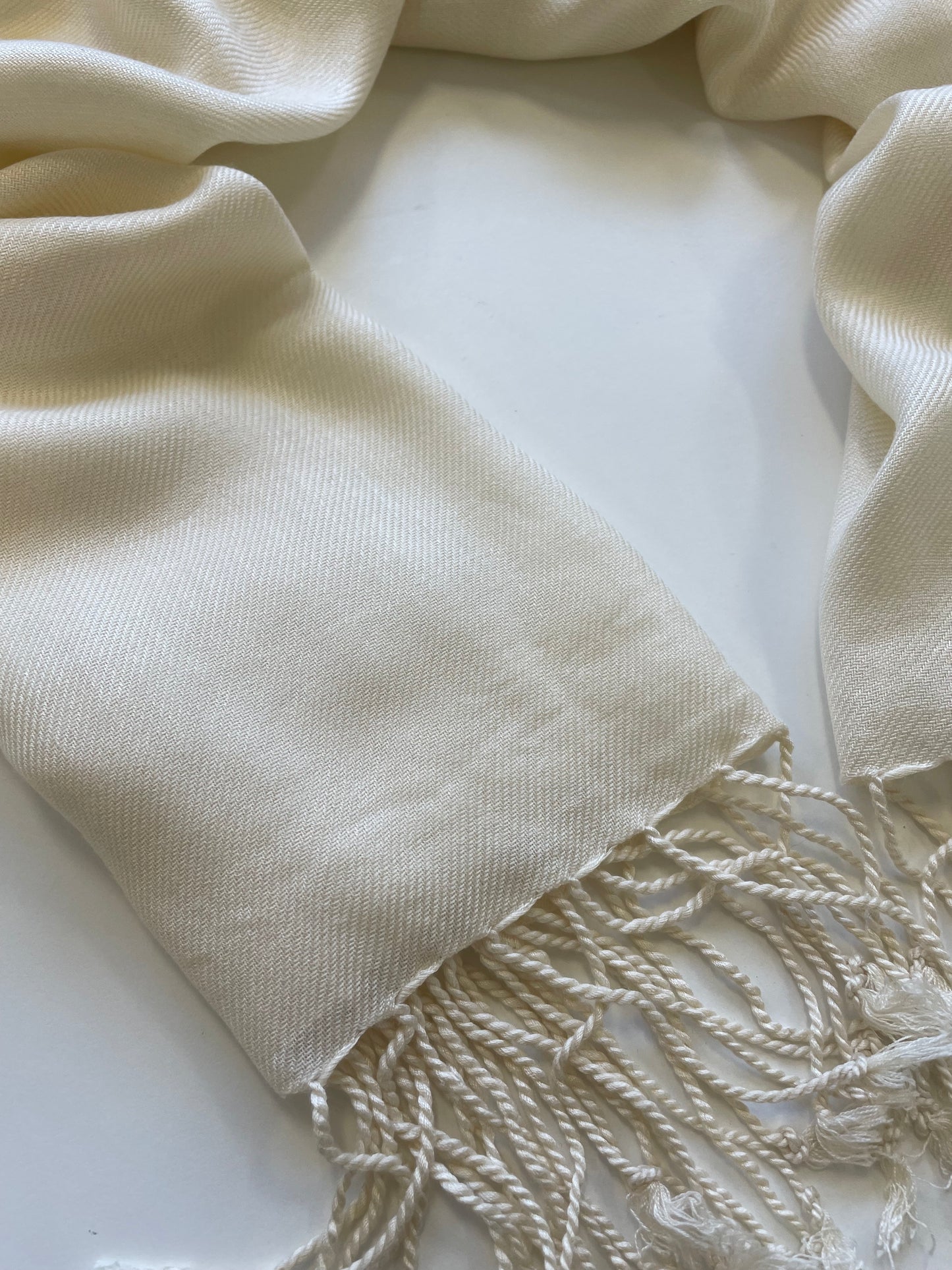 Cream Cotton Scarf