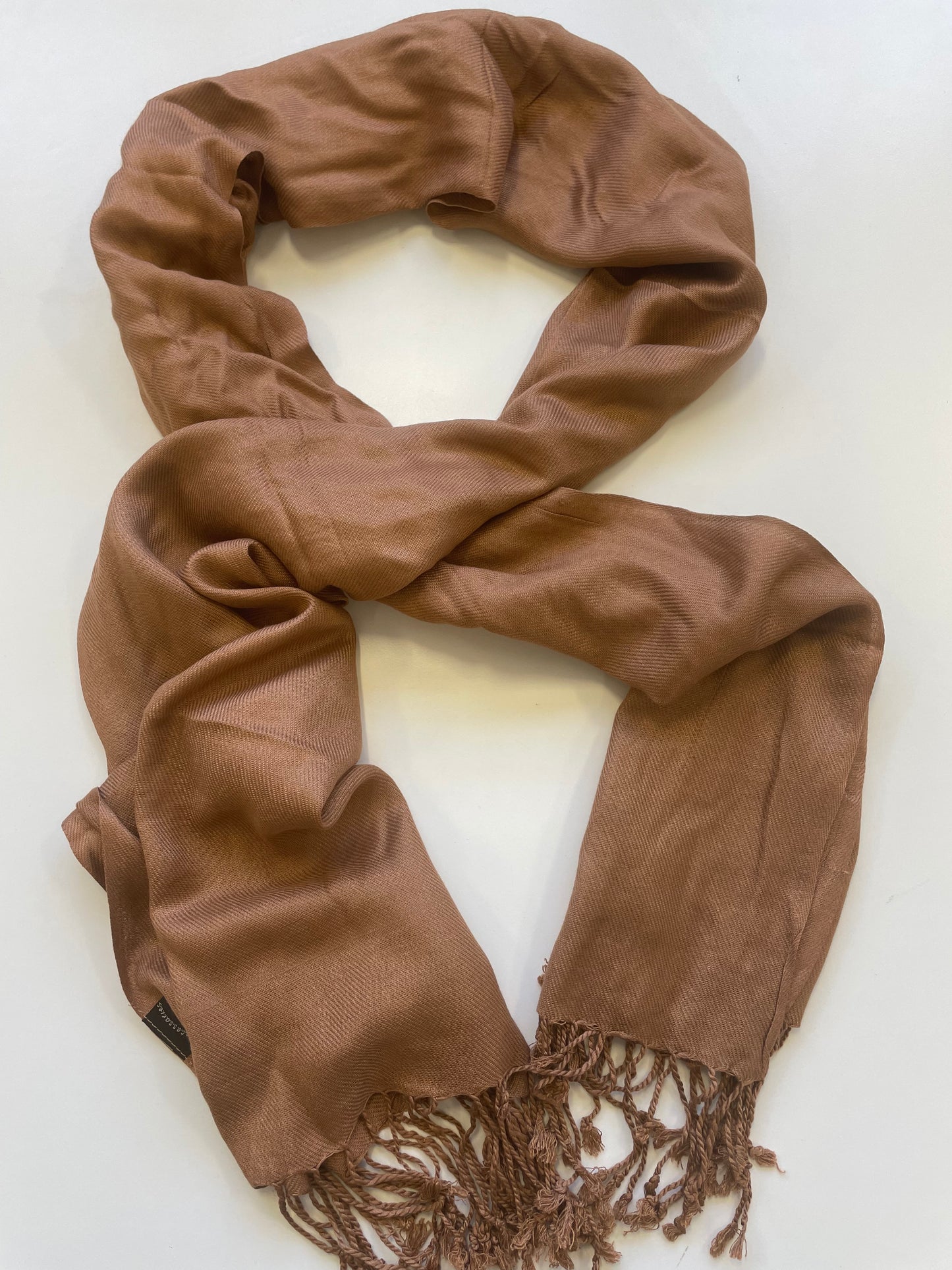 Light Brown Cotton Scarf