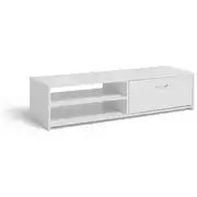 Home Squares 1 Drawer TV Unit - White