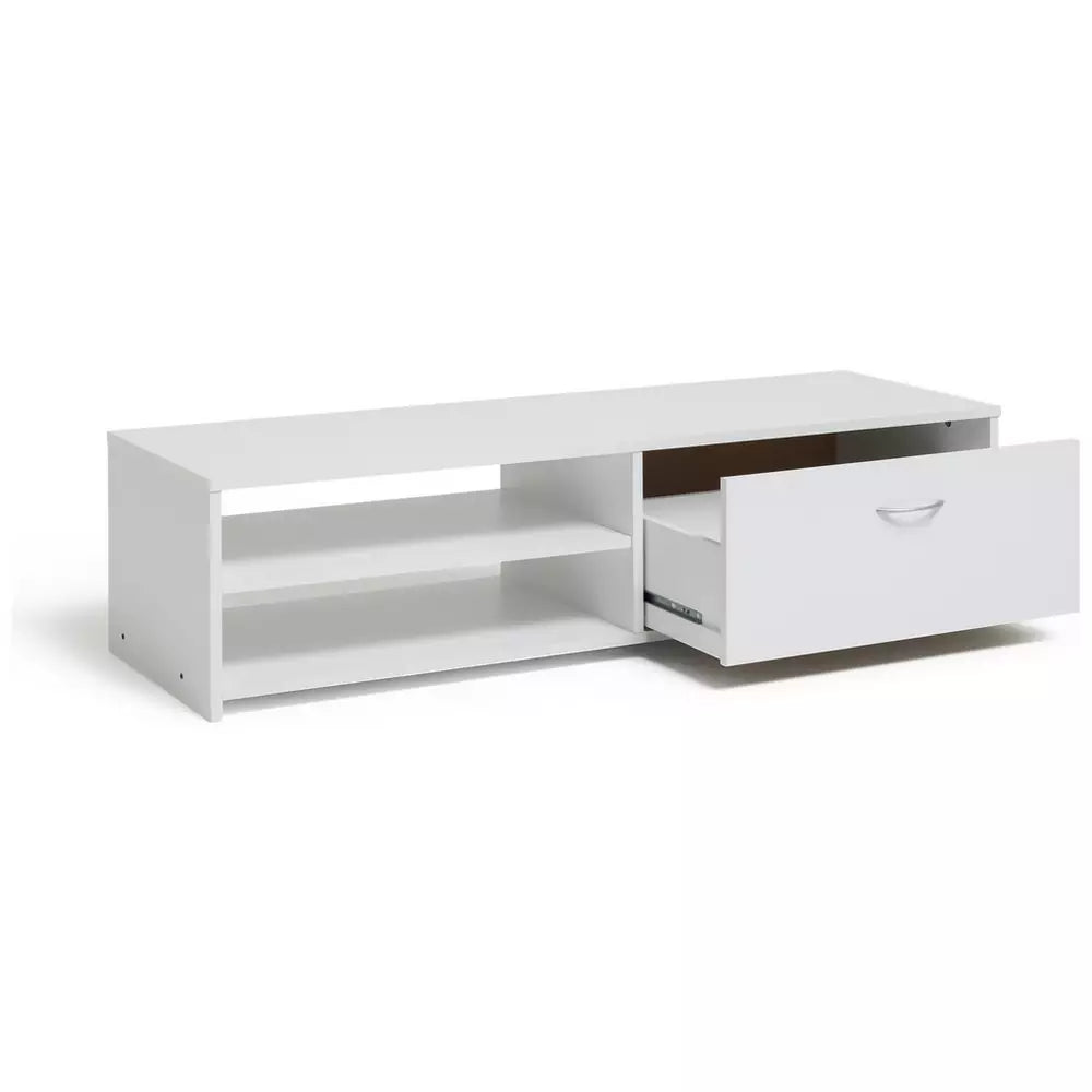 Home Squares 1 Drawer TV Unit - White