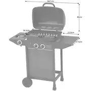 Home 2 Burner with Side Burner Gas BBQ