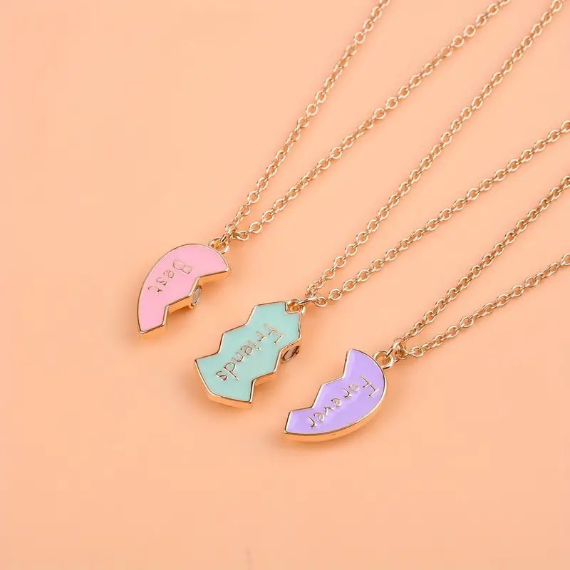 3 Piece Best Friends Forever Necklaces