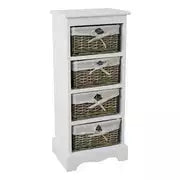 Home New Malvern 4 Drawer Storage Unit - White