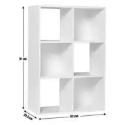 Squares 6 Cube Storage Unit - Black, Grey