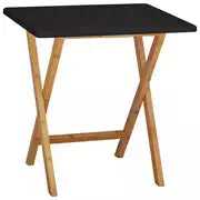 Drew Folding Bamboo 2 Seater Table - Black