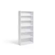 Maine Deep Bookcase - Black, White, Oak