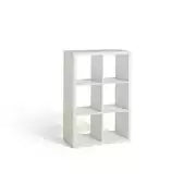 Squares Plus 6 Cube Storage Unit - Oak, White, Black, Grey