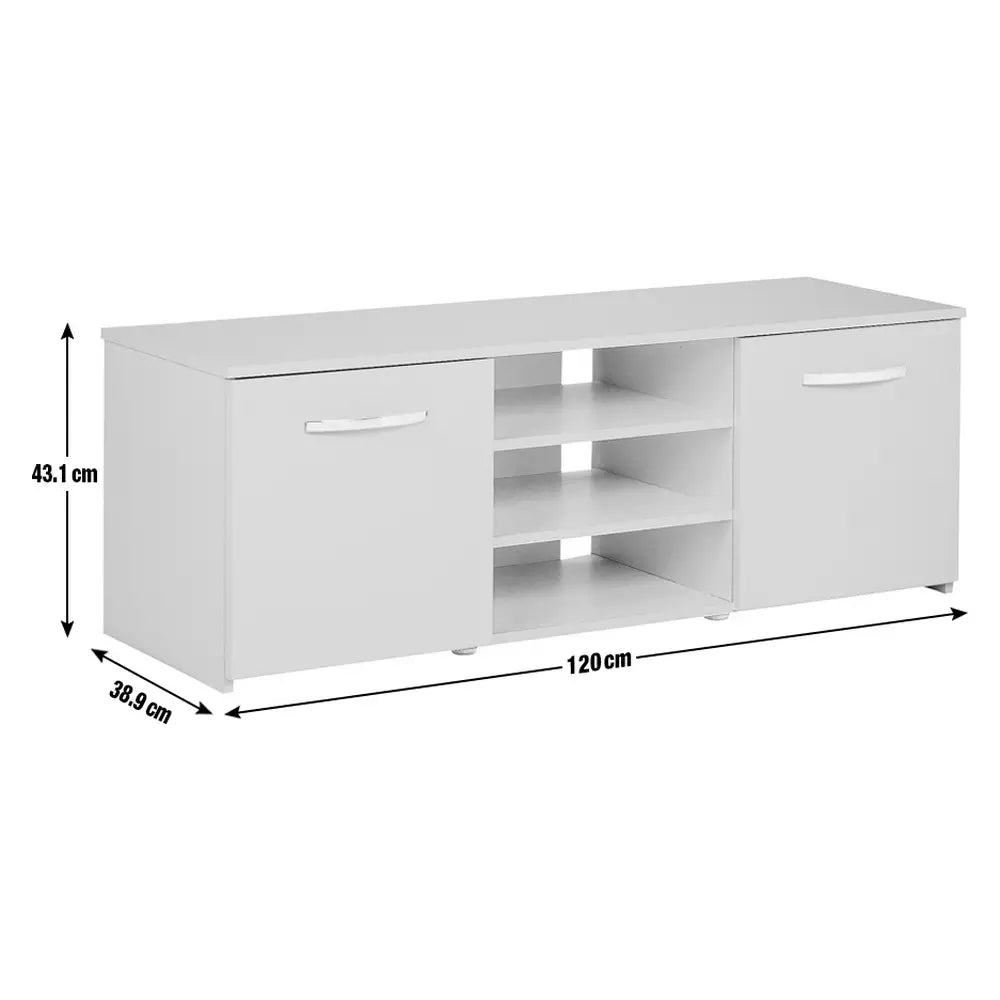 Home Hayward 2 Door Small TV Unit - White Gloss