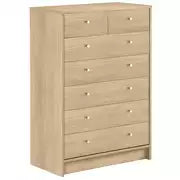 Malibu 5+2 Drawer Chest of Drawers - Beech Effect