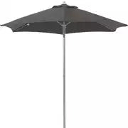 Home 2m Water Repellent Garden Parasol - Black