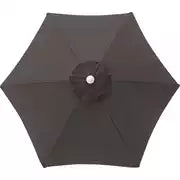 Home 2m Water Repellent Garden Parasol - Black