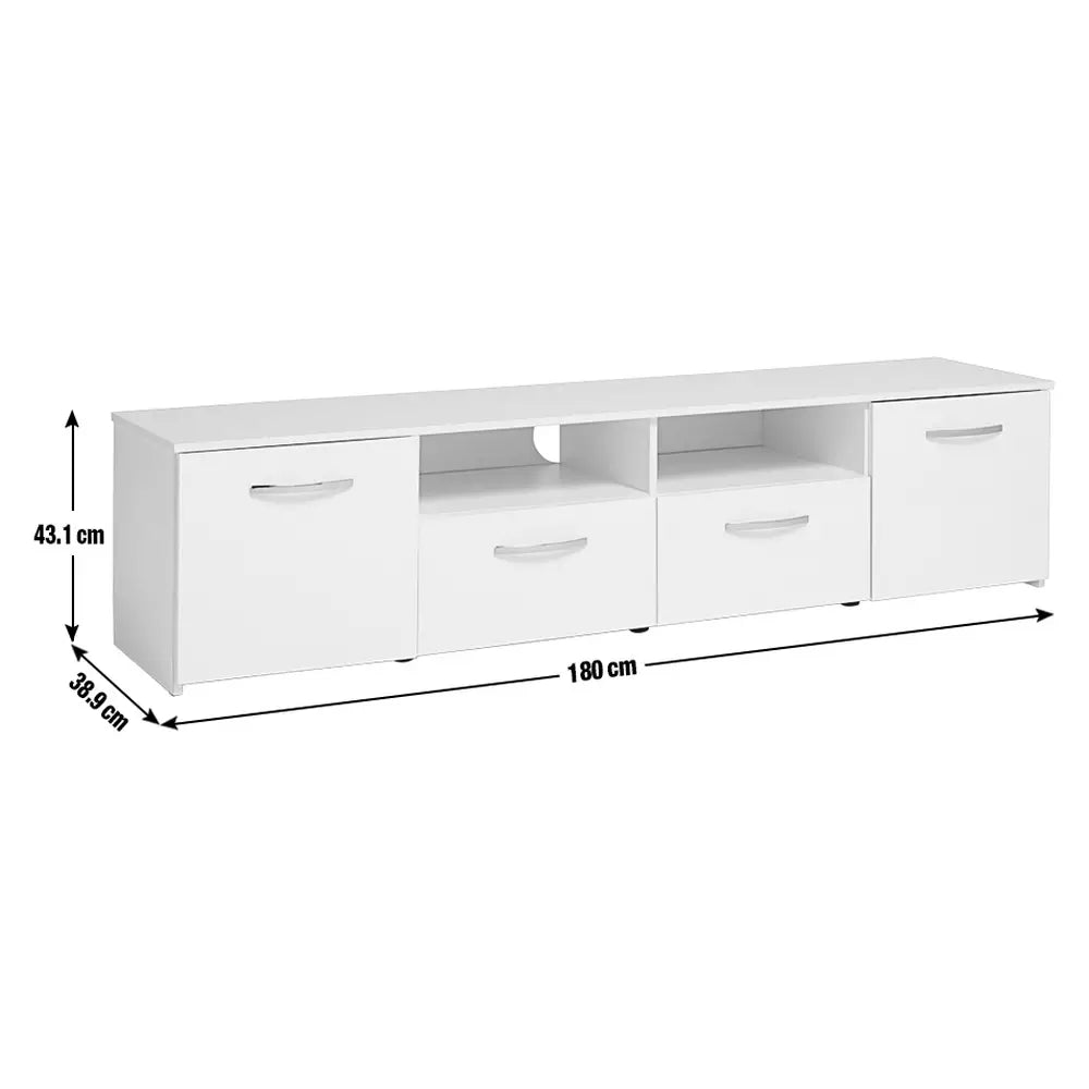 Habitat Hayward 2 Door TV Unit - White Gloss