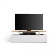 Habitat Floating Top TV Unit - White & Oak