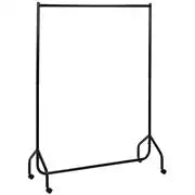 Single Heavy Duty 4ft Wide Clothes Rail - Black