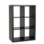 Squares Plus 6 Cube Storage Unit - Oak, White, Black, Grey