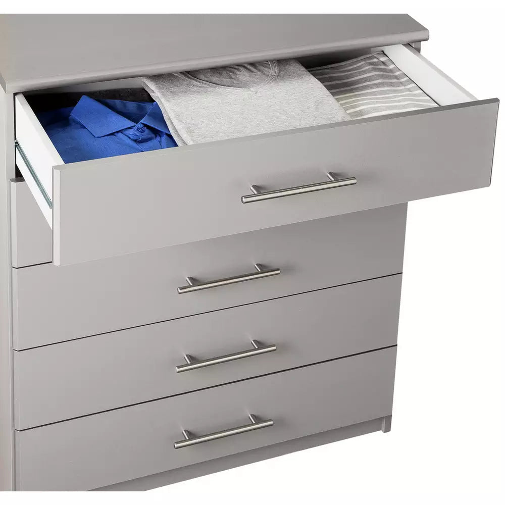 Normandy 5 Drawer Chest - Grey