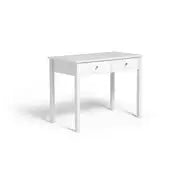 Brooklyn 2 Drawers Desk - White