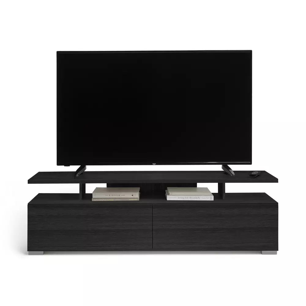 Habitat Floating Top TV Unit - Black & Brown 