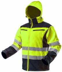 Neo Tool Softshell Hi Vis Work Jacket with Hood - S, M, L, XL, 2XL, 3XL