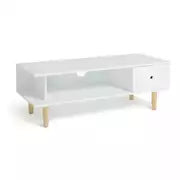 Habitat Cato 1 Drawer TV Unit - White