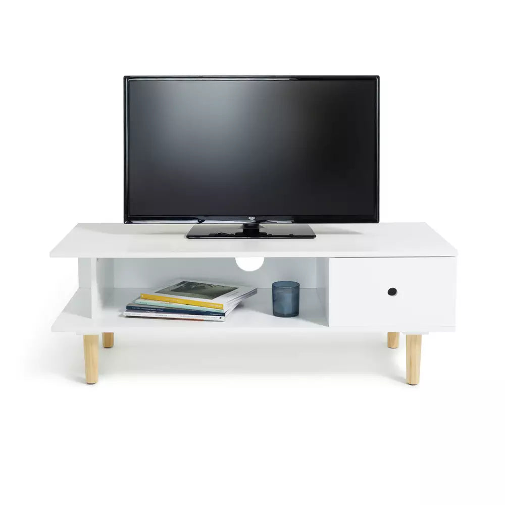 Habitat Cato 1 Drawer TV Unit - White