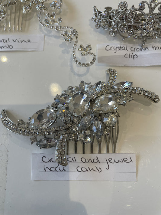 Crystal and Jewel Hair Comb