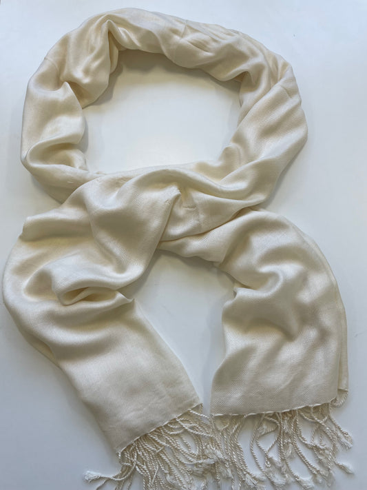 Cream Cotton Scarf