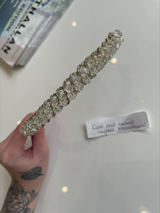 Gold and Silver Crystal Headband