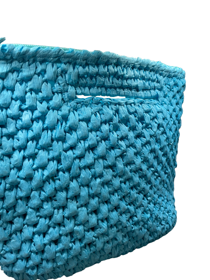 Blue Weave Bag