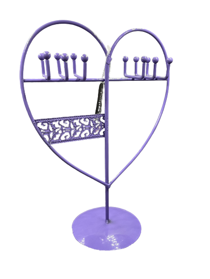 Purple Heart Jewellery Stand