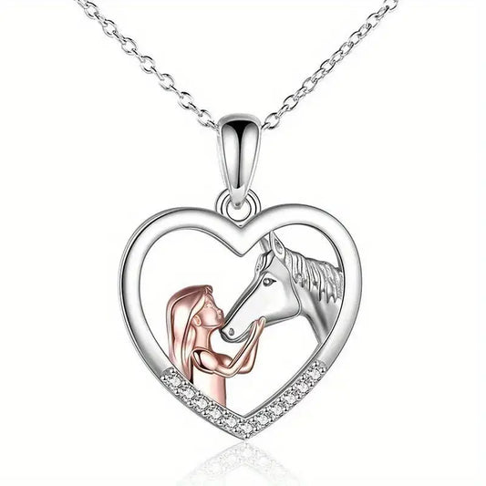 Heart Shaped Pony Necklace