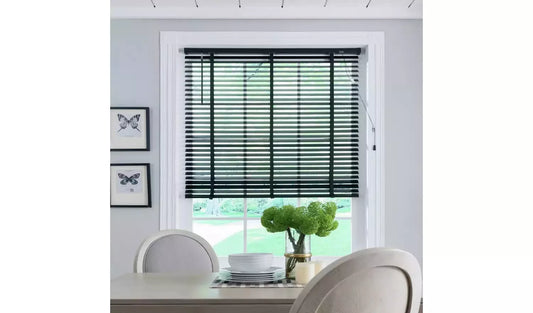 Little Black Book 50mm Venetian Blind - Black - 60x160cm