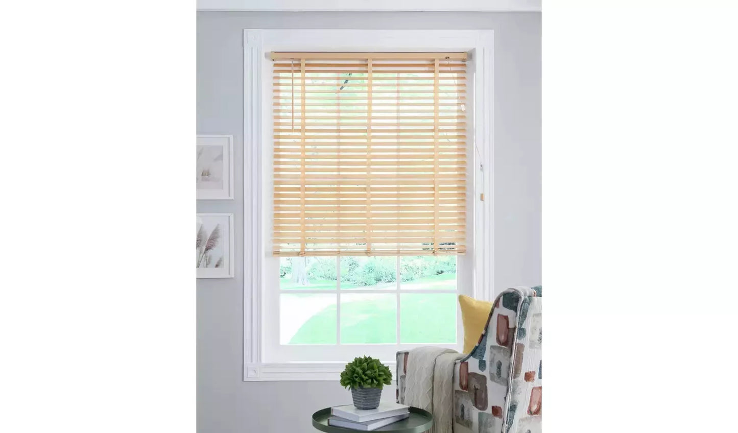 Little Black Book 50mm Venetian Blind - Natural - 70x130cm