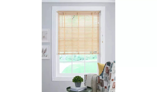 Little Black Book 50mm Venetian Blind - Natural - 70x130cm